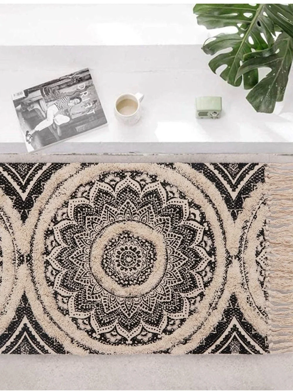 Bohemian Mandala Fringe Area Rug 2*3ft